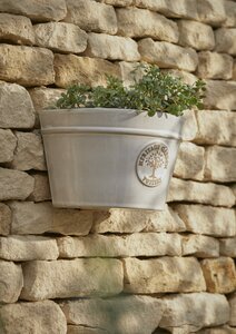 20CM EDWARDIAN WALL POT WHITE - image 2