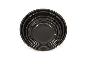 22cm Terracotta Saucer Black