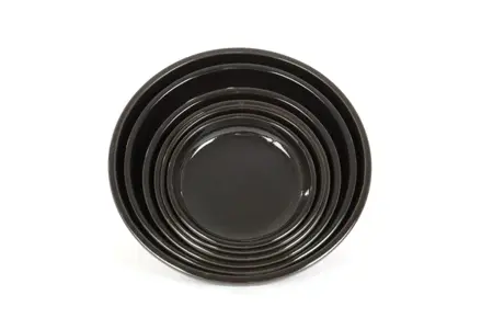 25cm Terracotta Saucer Black