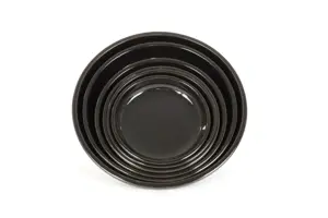 25cm Terracotta Saucer Black