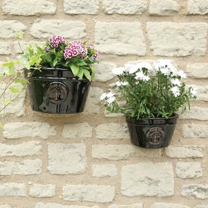 26CM EDWARDIAN WALL POT BK - image 2