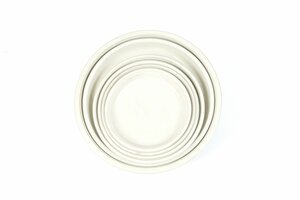 30cm Terracotta Saucer White