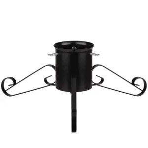 5" Wrought Iron Stand - Black