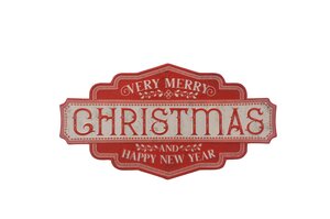 56cm red MERRY CHRISTMAS sign