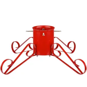 6" Wrought Iron Stand - Red