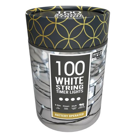 Battery string lights - white 100 - image 1