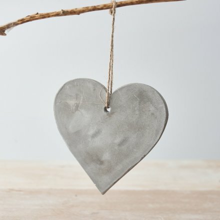 Cement Heart Decoration 11cm