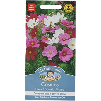 Cosmos Dwarf Sensation Mixed Seeds - Goldcliff Garden Centre