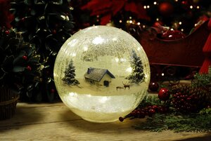 Crackle effect lodge ball 15cm