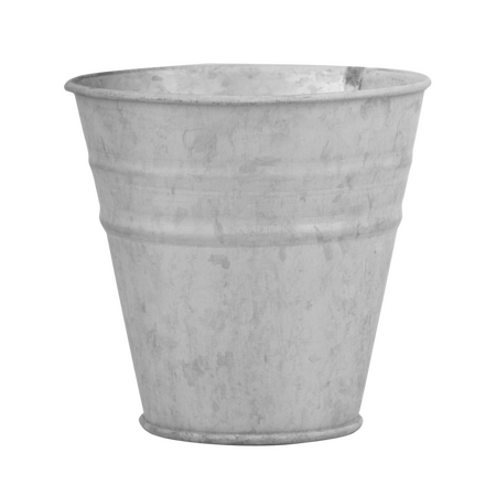 Flower Pot Old Zinc 12.4cm - image 1