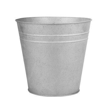 Flower Pot Old Zinc 25.8cm