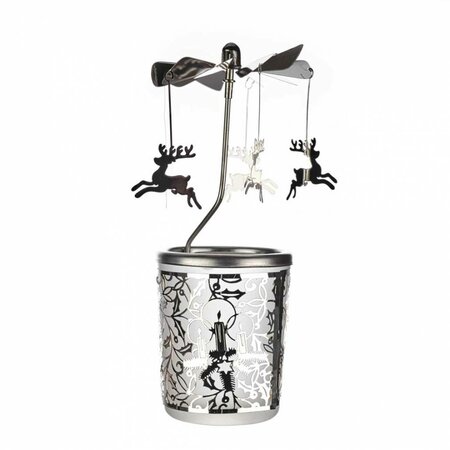 Glass Carousel Reindeer - image 1