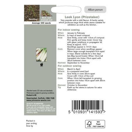 LEEK Lyon (Prizetaker) Seeds - image 2