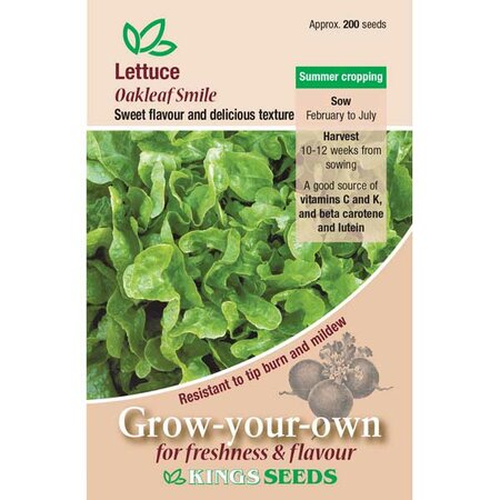 Lettuce Oakleaf Smile Seeds