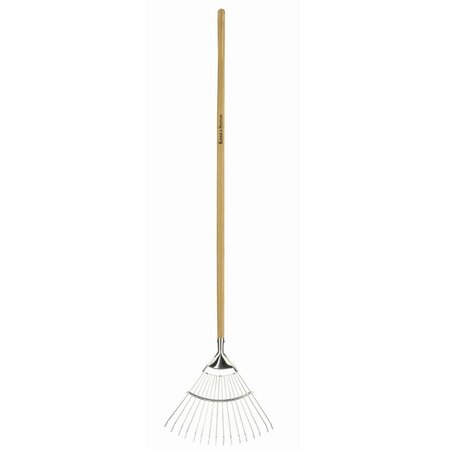 Long Handled Lawn Rake Stainless Steel - image 1