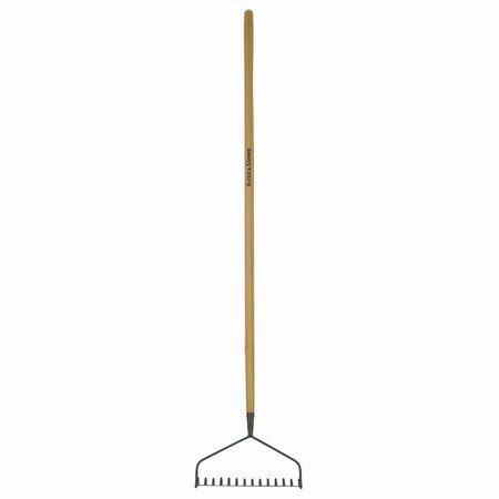 Long Handled Soil Rake Carbon Steel - image 1