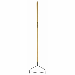 Long Handled Soil Rake Carbon Steel - image 1