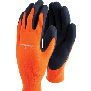 Mastergrip Thermolite Orange Latex Glove Large