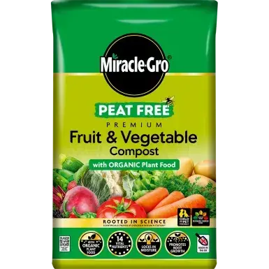 Miracle-Gro Organic Fruit & Veg Compost Peat Free 40L