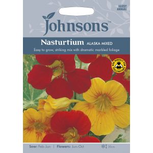 NASTURTIUM Alaska Mixed Seeds - image 1