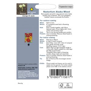 NASTURTIUM Alaska Mixed Seeds - image 2