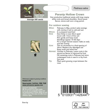 PARSNIP Hollow Crown Seeds - image 2