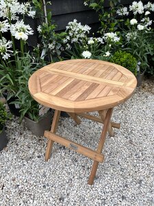 Picnic Table Teak Round 50cm