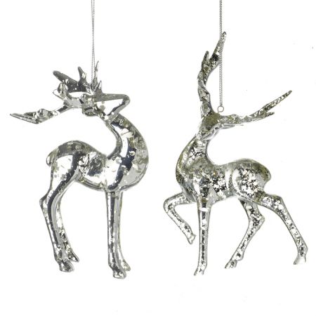 Plastic Hanging Reindeer Decoration