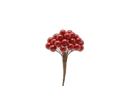 Red berry cluster pick 15cm