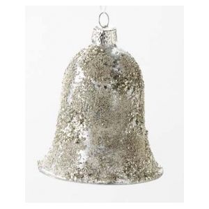 Silver Glass Hanging Bell - image 1