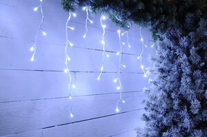 Snowing icicle lights - white - 4 way 360 - image 2