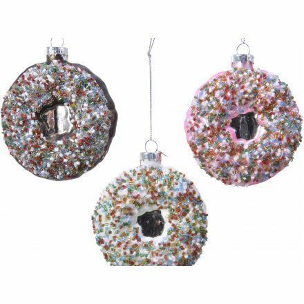 Sprinkled Donut Baubles