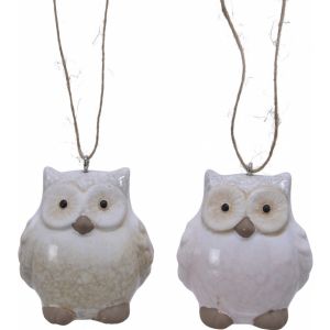 Terracotta Owl Hanger 13cm