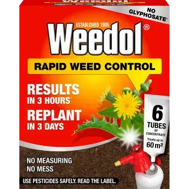 Weedol Rapid Weed Control Concentrate 6 Tubes - image 1